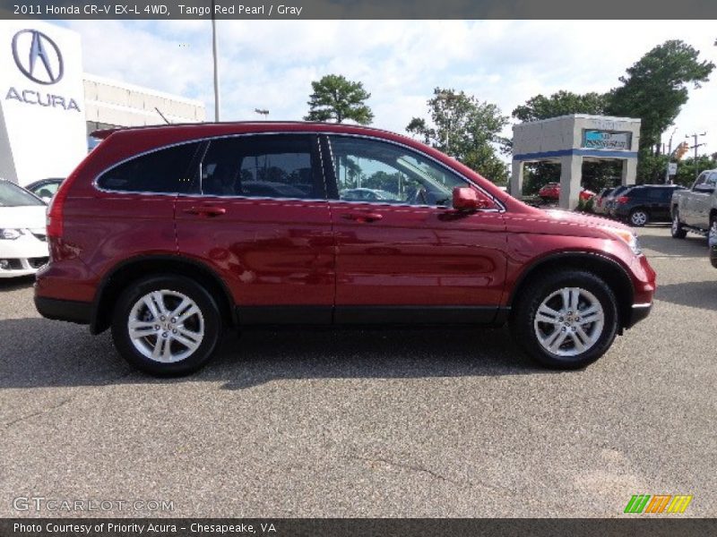 Tango Red Pearl / Gray 2011 Honda CR-V EX-L 4WD