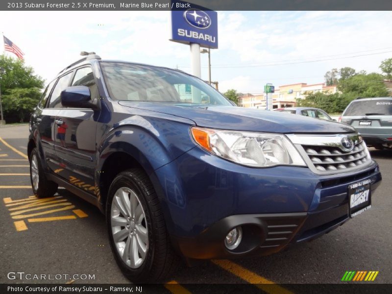 Marine Blue Pearl / Black 2013 Subaru Forester 2.5 X Premium