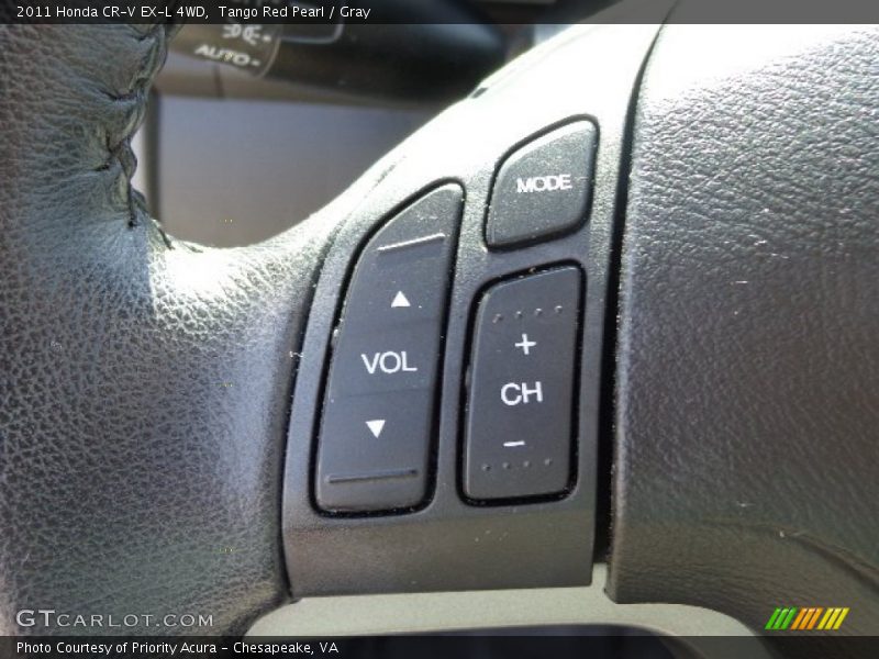 Tango Red Pearl / Gray 2011 Honda CR-V EX-L 4WD