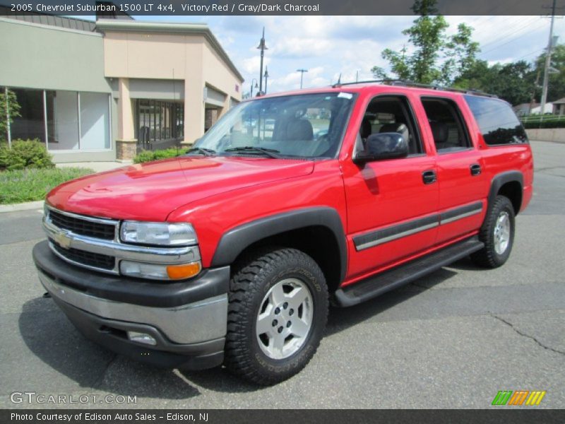 Victory Red / Gray/Dark Charcoal 2005 Chevrolet Suburban 1500 LT 4x4