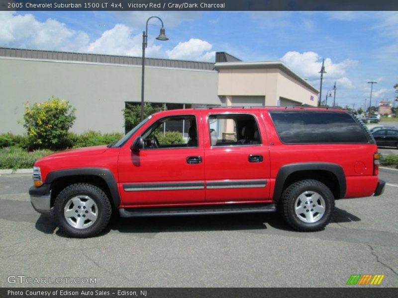 Victory Red / Gray/Dark Charcoal 2005 Chevrolet Suburban 1500 LT 4x4