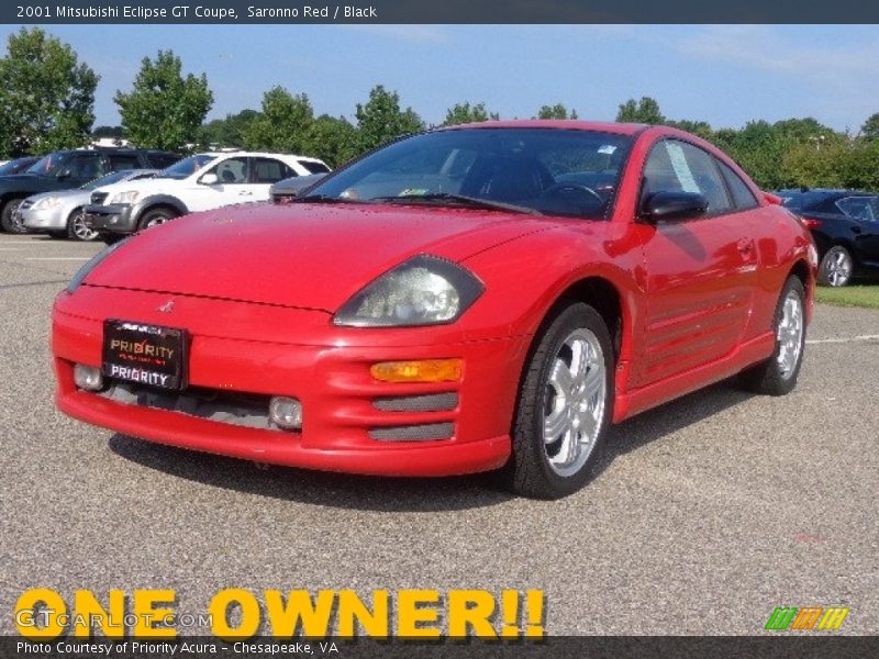 Saronno Red / Black 2001 Mitsubishi Eclipse GT Coupe