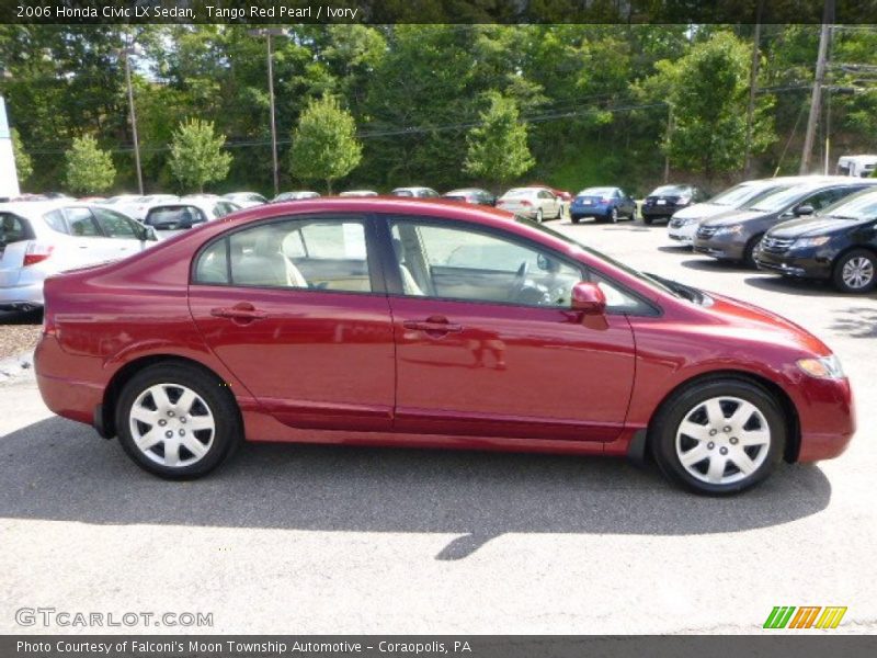 Tango Red Pearl / Ivory 2006 Honda Civic LX Sedan
