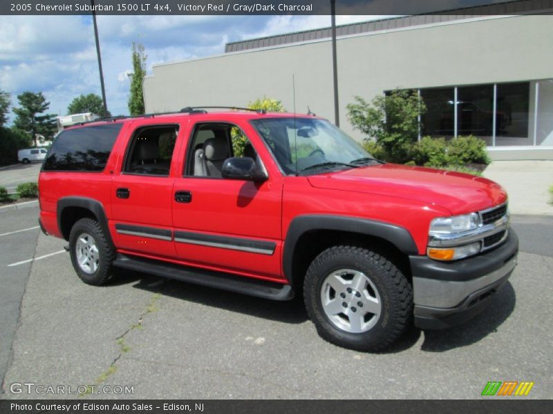 Victory Red / Gray/Dark Charcoal 2005 Chevrolet Suburban 1500 LT 4x4