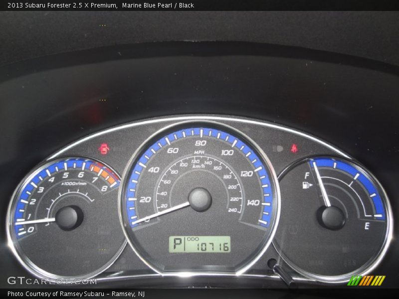 Marine Blue Pearl / Black 2013 Subaru Forester 2.5 X Premium