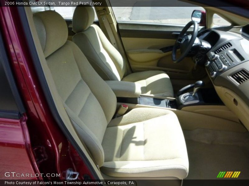 Tango Red Pearl / Ivory 2006 Honda Civic LX Sedan