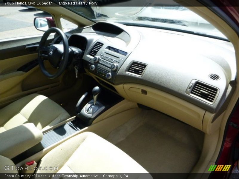 Tango Red Pearl / Ivory 2006 Honda Civic LX Sedan