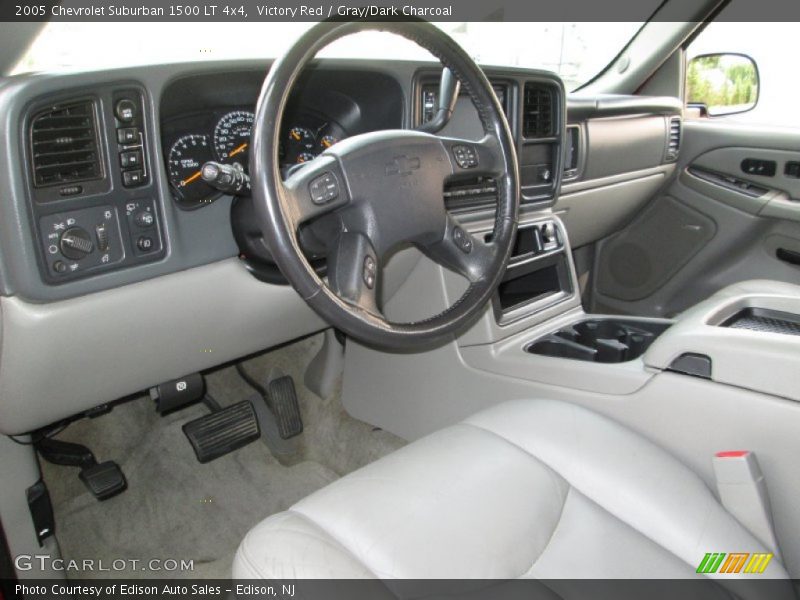 Victory Red / Gray/Dark Charcoal 2005 Chevrolet Suburban 1500 LT 4x4