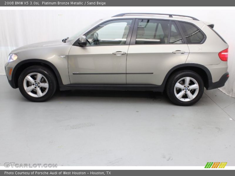Platinum Bronze Metallic / Sand Beige 2008 BMW X5 3.0si