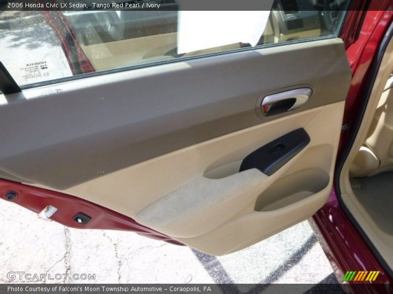 Tango Red Pearl / Ivory 2006 Honda Civic LX Sedan
