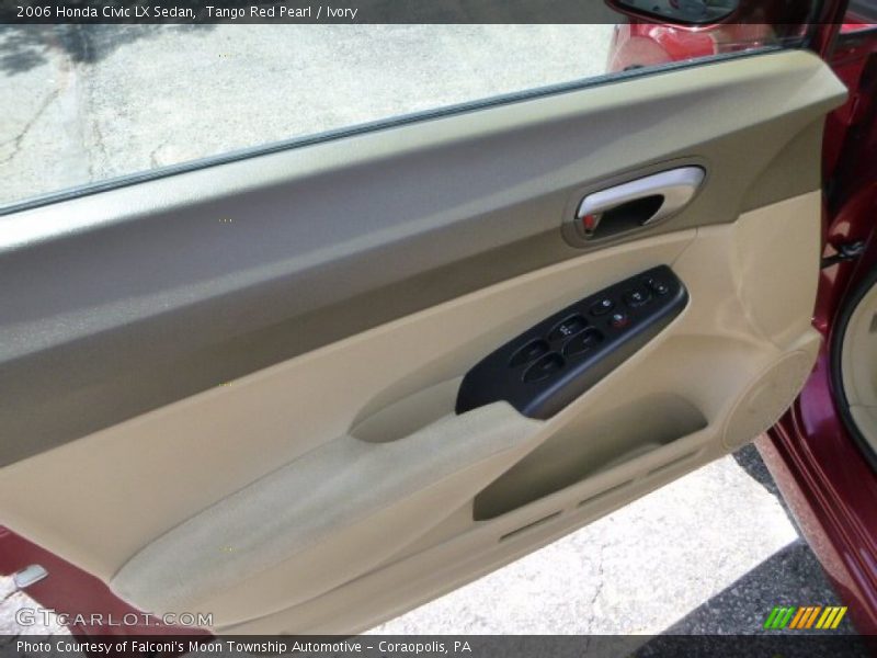 Tango Red Pearl / Ivory 2006 Honda Civic LX Sedan