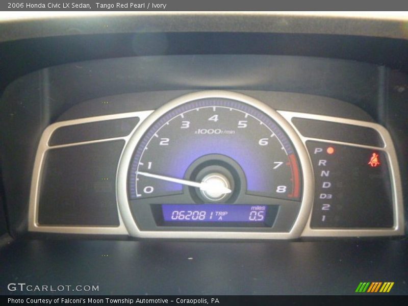 Tango Red Pearl / Ivory 2006 Honda Civic LX Sedan