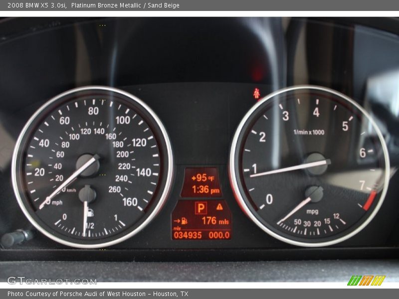 Platinum Bronze Metallic / Sand Beige 2008 BMW X5 3.0si