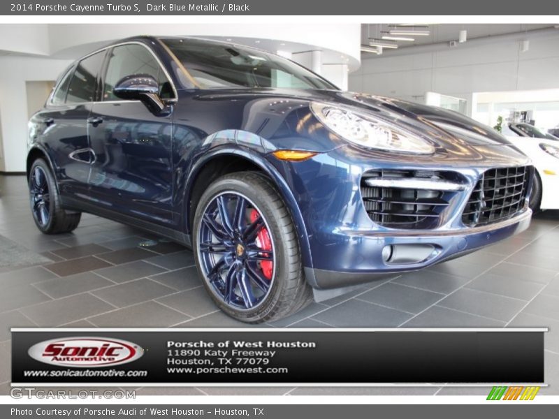Dark Blue Metallic / Black 2014 Porsche Cayenne Turbo S