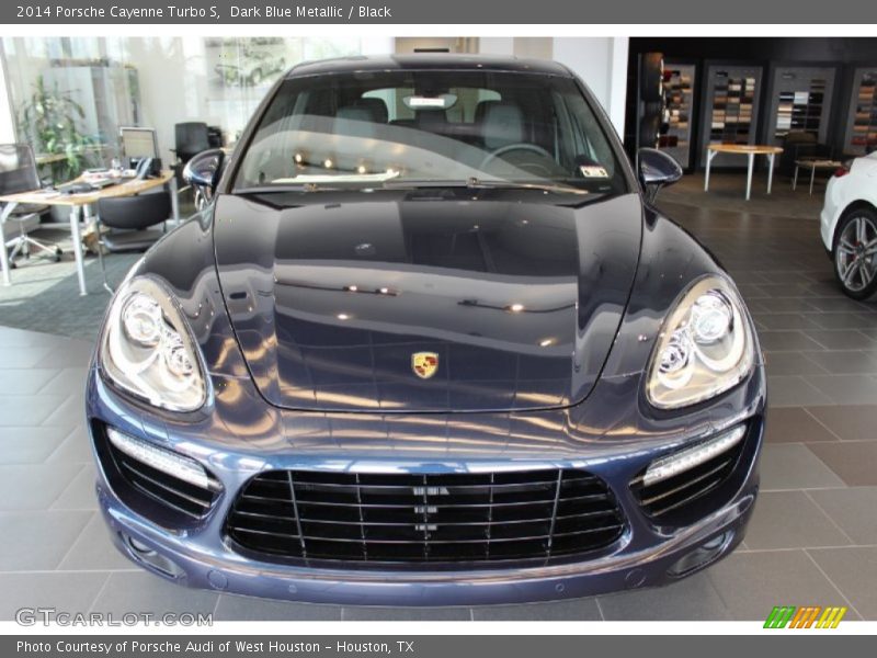 Dark Blue Metallic / Black 2014 Porsche Cayenne Turbo S