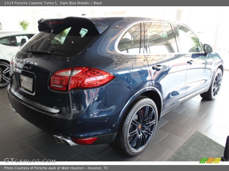 Dark Blue Metallic / Black 2014 Porsche Cayenne Turbo S