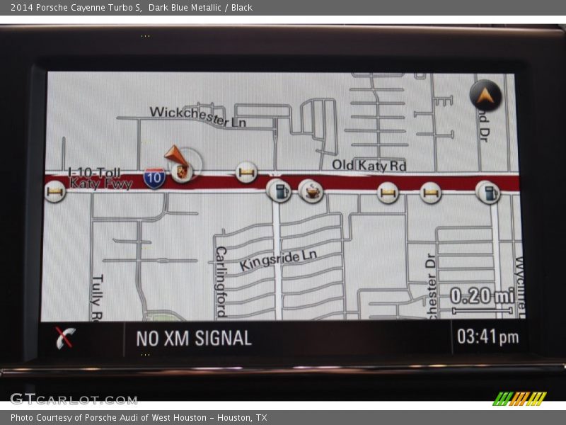 Navigation of 2014 Cayenne Turbo S