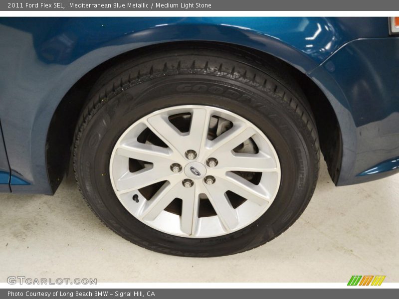 Mediterranean Blue Metallic / Medium Light Stone 2011 Ford Flex SEL