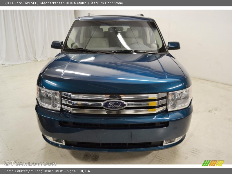 Mediterranean Blue Metallic / Medium Light Stone 2011 Ford Flex SEL