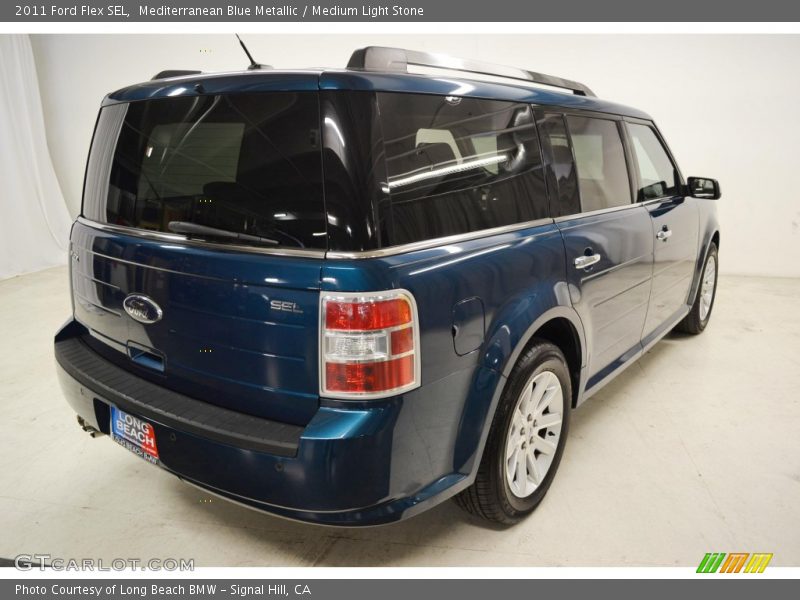 Mediterranean Blue Metallic / Medium Light Stone 2011 Ford Flex SEL