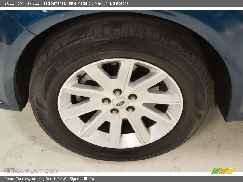 Mediterranean Blue Metallic / Medium Light Stone 2011 Ford Flex SEL