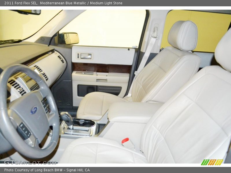 Mediterranean Blue Metallic / Medium Light Stone 2011 Ford Flex SEL