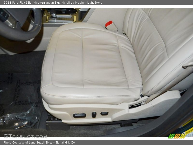 Mediterranean Blue Metallic / Medium Light Stone 2011 Ford Flex SEL
