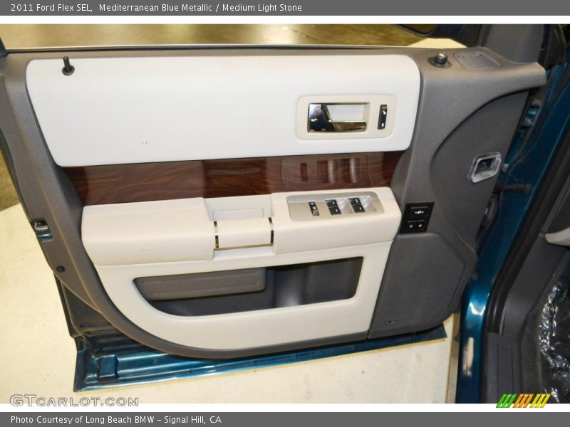 Mediterranean Blue Metallic / Medium Light Stone 2011 Ford Flex SEL