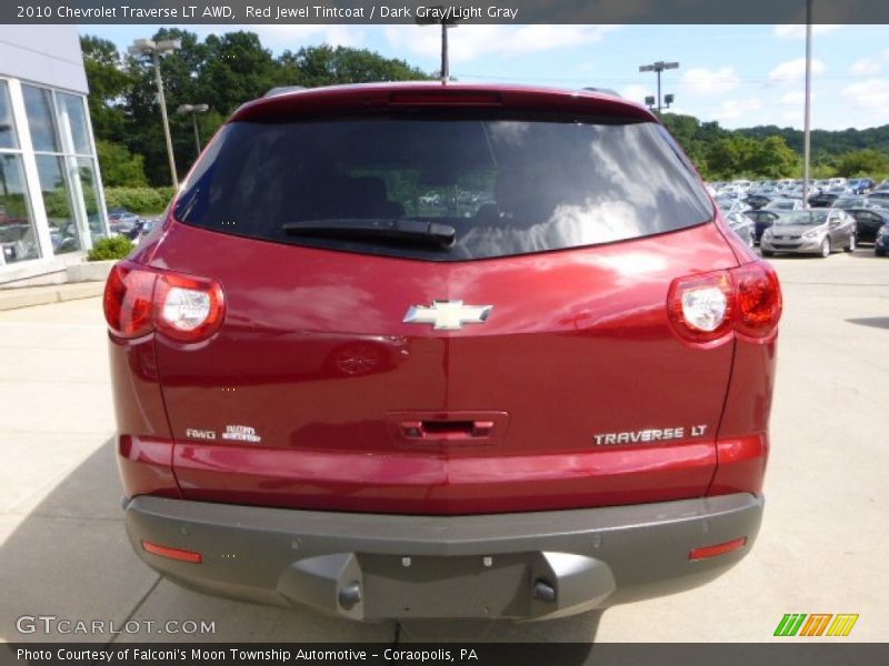 Red Jewel Tintcoat / Dark Gray/Light Gray 2010 Chevrolet Traverse LT AWD