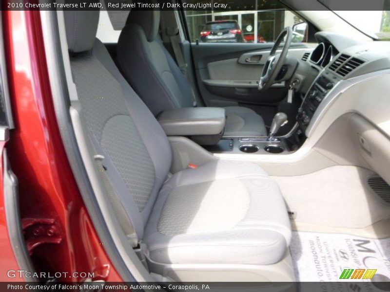 Red Jewel Tintcoat / Dark Gray/Light Gray 2010 Chevrolet Traverse LT AWD