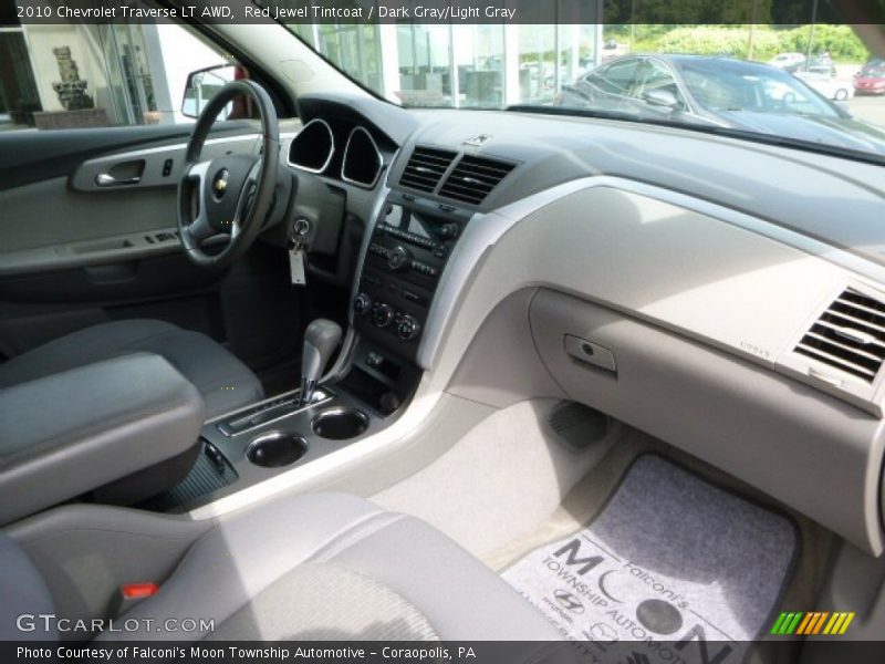 Red Jewel Tintcoat / Dark Gray/Light Gray 2010 Chevrolet Traverse LT AWD