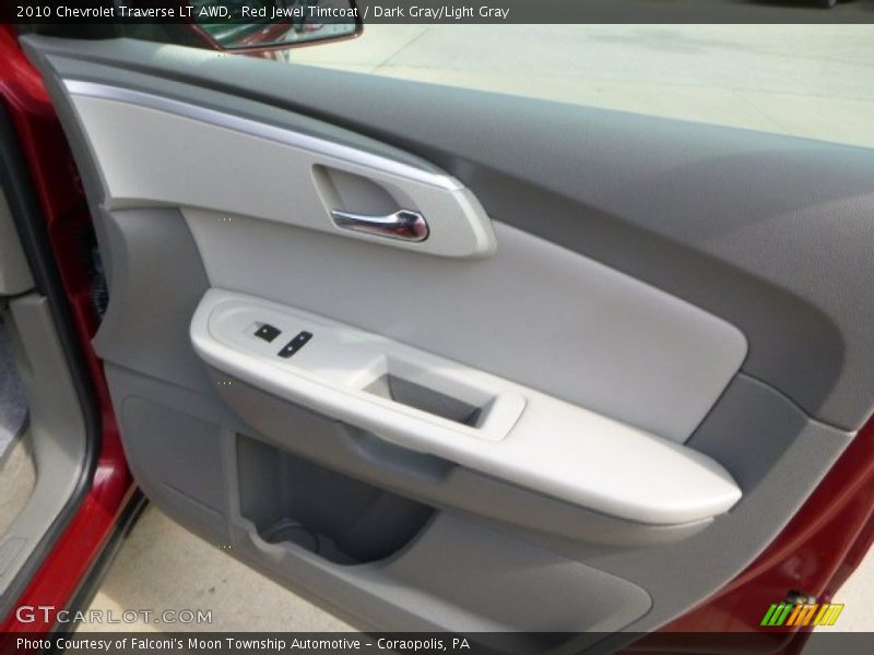 Red Jewel Tintcoat / Dark Gray/Light Gray 2010 Chevrolet Traverse LT AWD