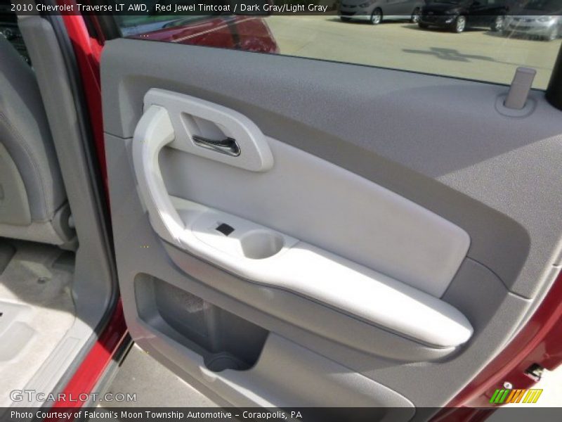 Red Jewel Tintcoat / Dark Gray/Light Gray 2010 Chevrolet Traverse LT AWD
