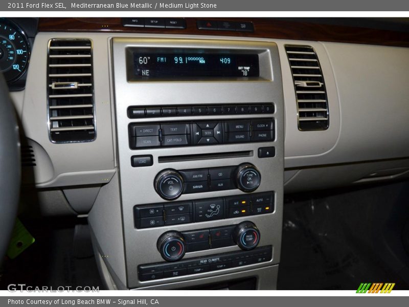 Mediterranean Blue Metallic / Medium Light Stone 2011 Ford Flex SEL