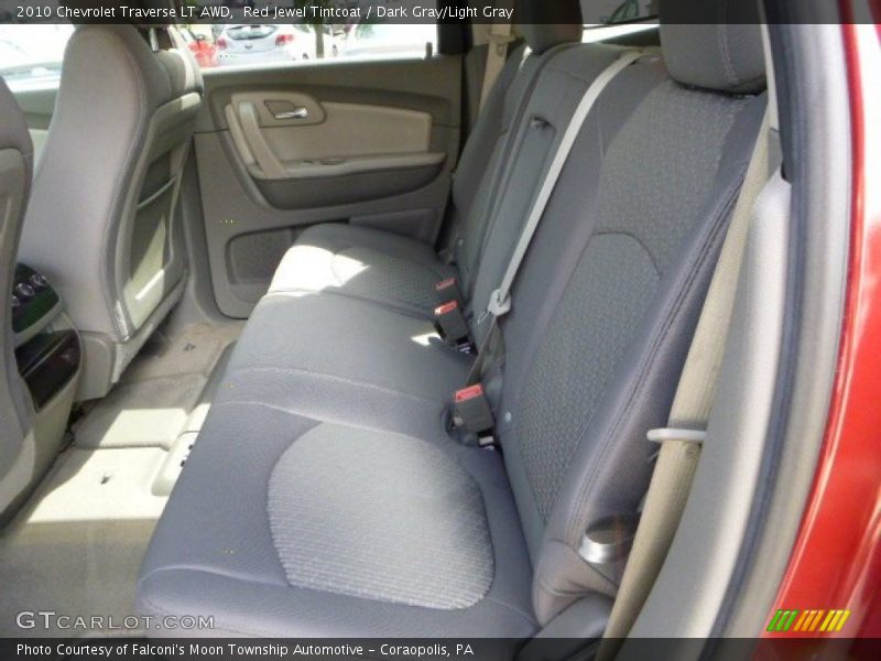 Red Jewel Tintcoat / Dark Gray/Light Gray 2010 Chevrolet Traverse LT AWD