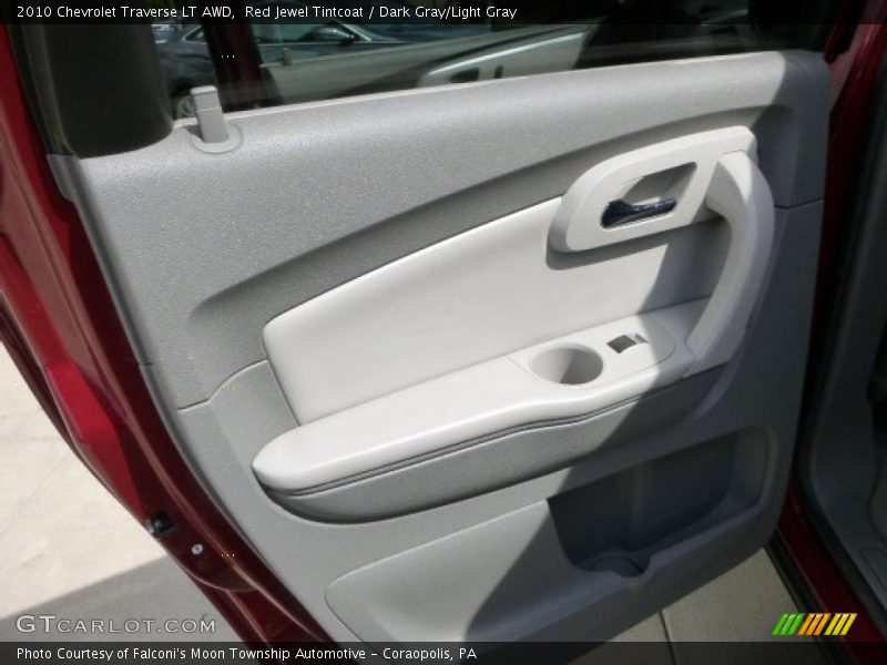 Red Jewel Tintcoat / Dark Gray/Light Gray 2010 Chevrolet Traverse LT AWD