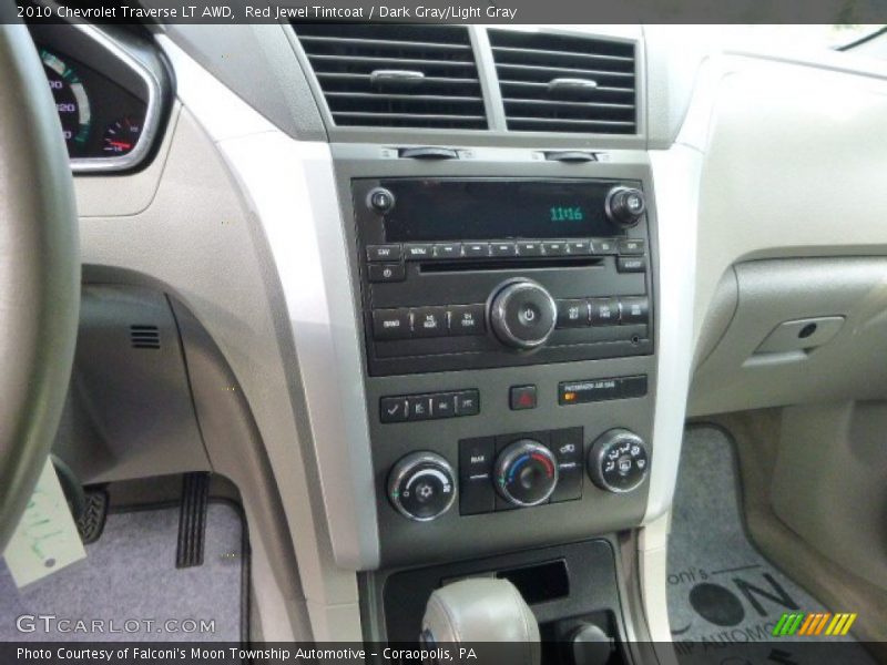 Red Jewel Tintcoat / Dark Gray/Light Gray 2010 Chevrolet Traverse LT AWD