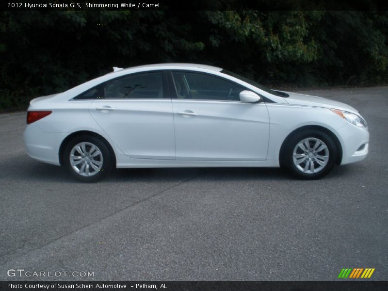 Shimmering White / Camel 2012 Hyundai Sonata GLS