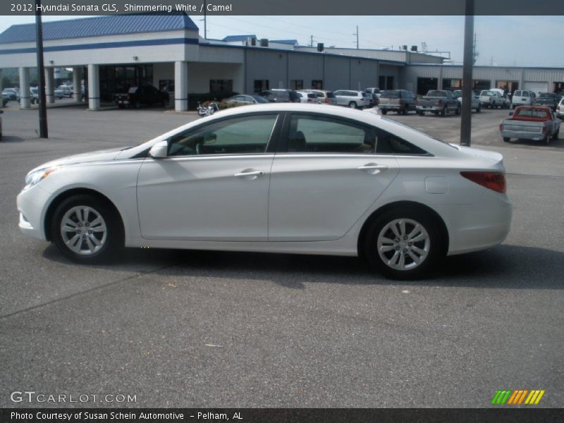 Shimmering White / Camel 2012 Hyundai Sonata GLS