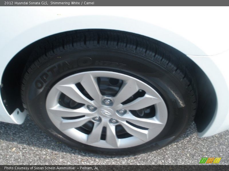Shimmering White / Camel 2012 Hyundai Sonata GLS