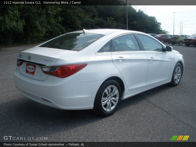 Shimmering White / Camel 2012 Hyundai Sonata GLS
