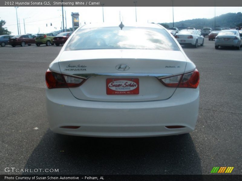 Shimmering White / Camel 2012 Hyundai Sonata GLS