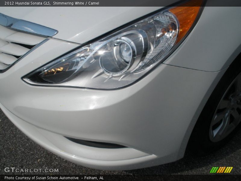 Shimmering White / Camel 2012 Hyundai Sonata GLS