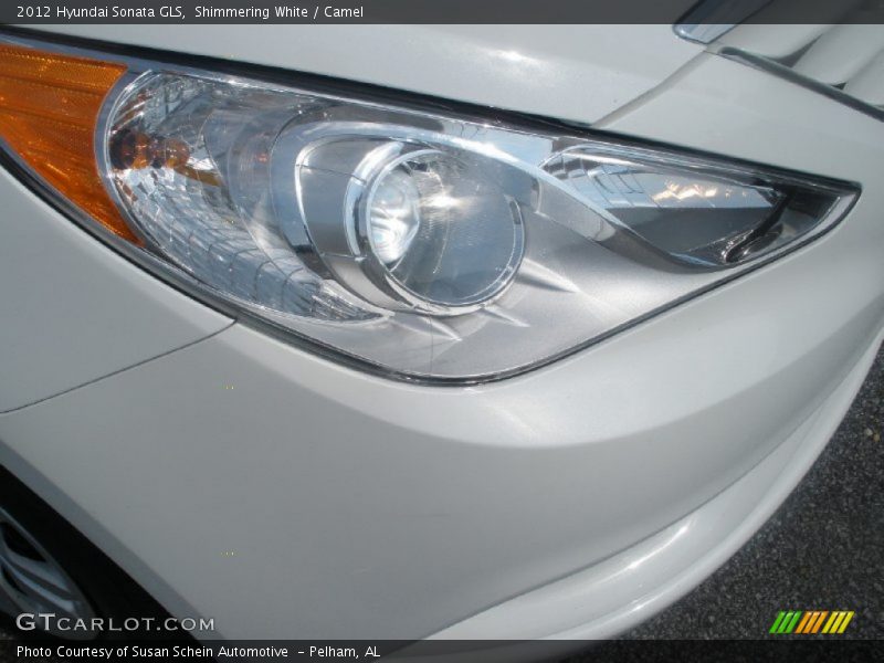 Shimmering White / Camel 2012 Hyundai Sonata GLS