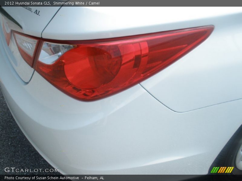 Shimmering White / Camel 2012 Hyundai Sonata GLS
