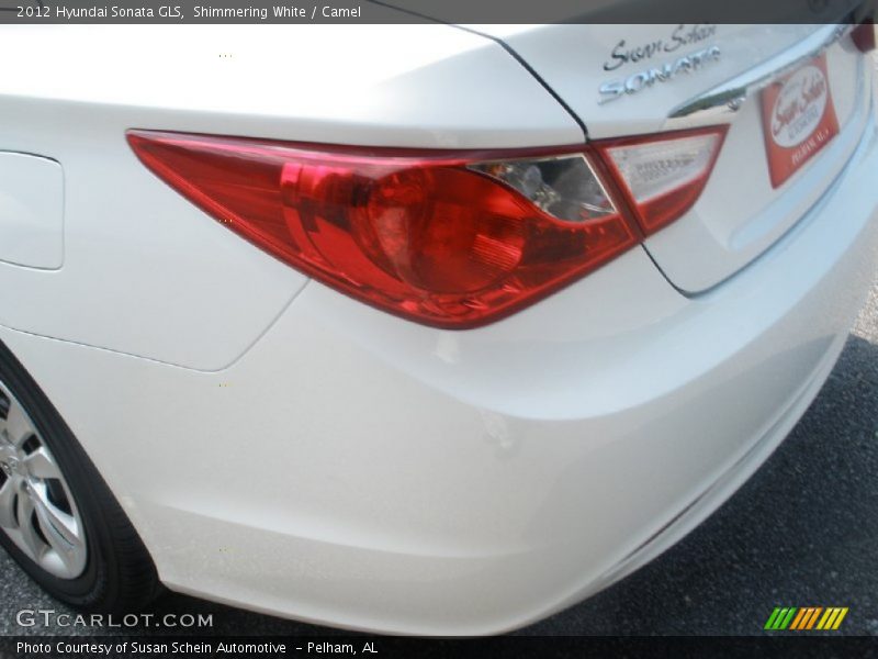 Shimmering White / Camel 2012 Hyundai Sonata GLS