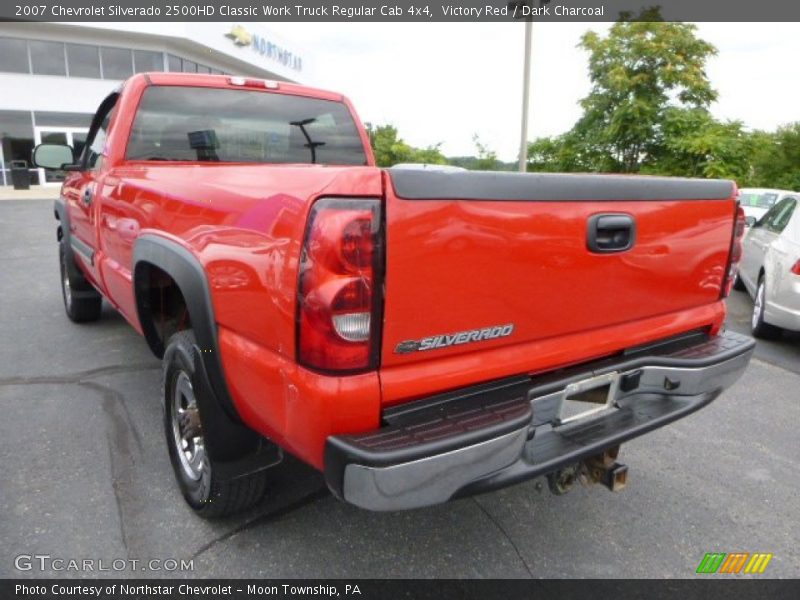 Victory Red / Dark Charcoal 2007 Chevrolet Silverado 2500HD Classic Work Truck Regular Cab 4x4