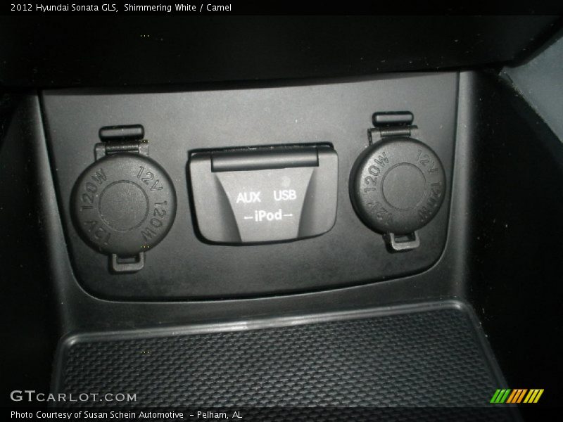 Shimmering White / Camel 2012 Hyundai Sonata GLS