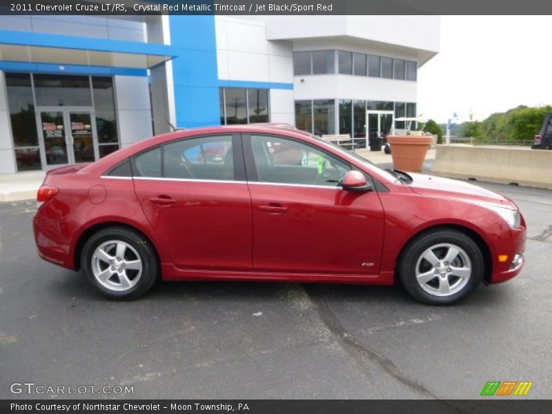 Crystal Red Metallic Tintcoat / Jet Black/Sport Red 2011 Chevrolet Cruze LT/RS