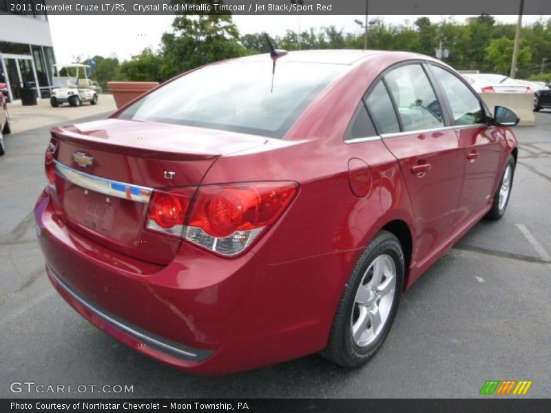 Crystal Red Metallic Tintcoat / Jet Black/Sport Red 2011 Chevrolet Cruze LT/RS